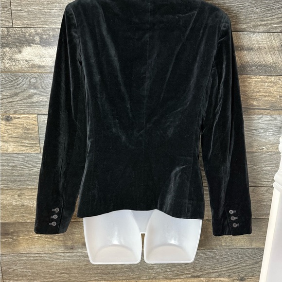 Ann Taylor Black Velour Blazer Size 4 EUC - Picture 5 of 9